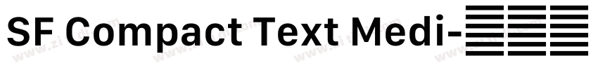 SF Compact Text Medi字体转换